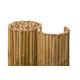 NOOR Bambusmatte Deluxe 0,90 x 2,50m I Natürliche Bambus-Sichtschutzmatte mit durchbohrtem Draht für maximale Stabilität I Terrassen- und Balkonwindschutz