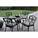 Lark Manor™ Aldeign Stacking Patio Dining Chair w/ Cushion in Brown | 35.5 H x 25 W x 25 D in | Wayfair F99C6795FDB14EF99C5C1B123665F96D