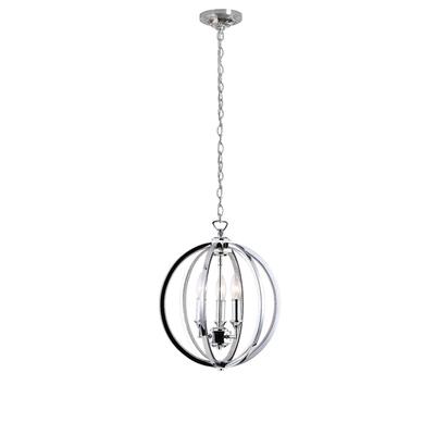 Dainolite Karland 14 Inch 3 Light Mini Chandelier - KAR-143C-PC