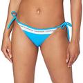 Calvin Klein Women's String Side Tie Bikini Bottoms, Blue (Maldive Blue 451), One (Size: Medium)