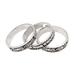 'Together' (set of 3) - Handmade Sterling Silver Stacking Rings