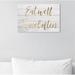 Art Remedy Oliver Gal 'Eat Well Travel Often Gold & Wood' Textual Art Print on Canvas in Gray | 10 H x 15 W x 1.5 D in | Wayfair