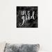 Art Remedy Oliver Gal 'Life is Good Marble' Textual Art Print on Canvas Canvas, Wood in Black/White | 12 H x 12 W x 1.5 D in | Wayfair