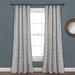 Chenille Chevron Window Curtain Panels Light Gray 40x84 Set - Lush Decor 16T003830