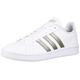 adidas Women's Grand Court Sneaker, White Platino Metallic White, 5.5 UK