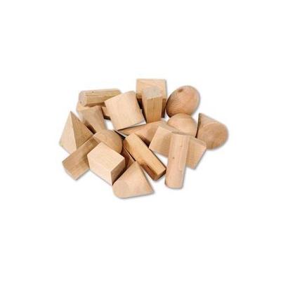 Learning Resources Wooden Geometric Solids - Set Of 19