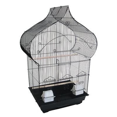YML Black Taj Mahal Top Shape Bird Cage, Medium