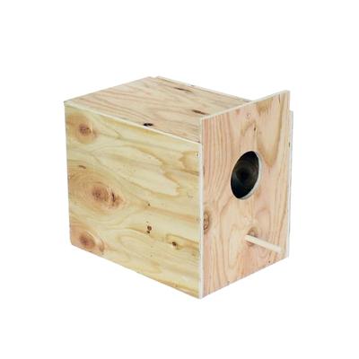 YML Assembled Wooden Nest Box for Outside Mount with Dowel, Large
