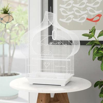 YML White Taj Mahal top shape Bird Cage, Medium