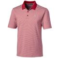 Men's Cutter & Buck Red Alabama Crimson Tide Big Tall Forge Tonal Stripe Polo