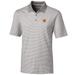 Men's Cutter & Buck Gray Clemson Tigers Big Tall Forge Tonal Stripe Polo