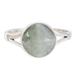 Facet Beauty,'Circular Jade Cocktail Ring from Guatemala'