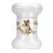 Tucker Murphy Pet™ German Shepherd Bone Shaped Pet Treat Jar Ceramic | 9 H x 6 W x 5 D in | Wayfair 545BE597C6A74A2FA6AE02857D8227DF