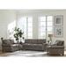 Canora Grey Pedigo 3 Piece Leather Sleeper Living Room Set Genuine Leather in Gray | 38 H x 84 W x 37 D in | Wayfair Living Room Sets