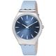 Swatch Unisex Adult Analogue Quartz Watch with Leather Strap SYXS118