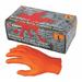 MCR SAFETY 6016OXL Disposable Gloves, Nitrile, Powder Free, Orange, 100 PK