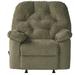 Ebern Designs Jayceon 41" Wide Manual Rocker Standard Recliner Polyester in Green | 43 H x 41 W x 40 D in | Wayfair