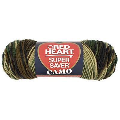 E300 Super Saver Yarn, Camo, 5 Oz - 3 Packs