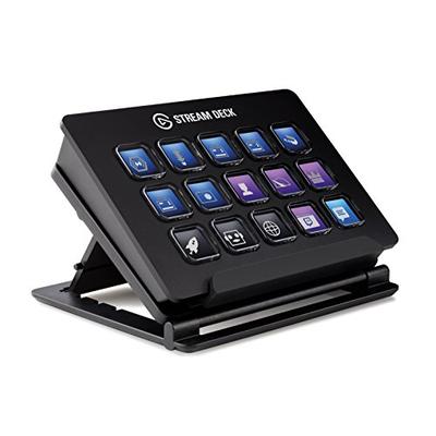 Elgato Stream Deck - Live Content Creation Controller with 15 customizable LCD keys, adjustable stan