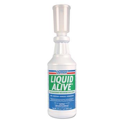 Dymon LIQUID ALIVE Enzyme Producing Bacteria, 32 oz. Bottle, 12/Carton