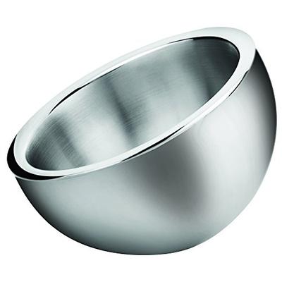 Winco DWAB-S 1-1/2 quart Angled Double Wall Insulated Stainless Steel Display Bowl