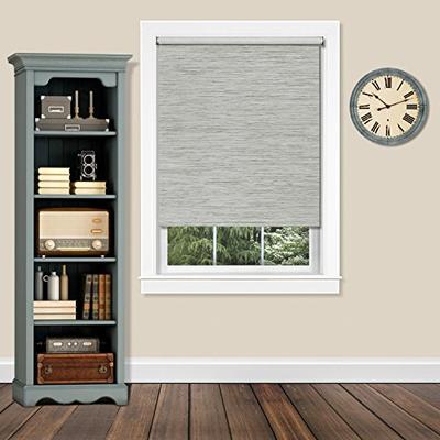 Achim CPS276HT01 Cordless Privacy Jute Shade Heather 27" x 72" Gray