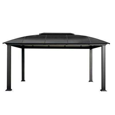 Paragon-Outdoor GZ3DXL Backyard Structure Hardtop Siena Gazebo, 12' x 16' Black