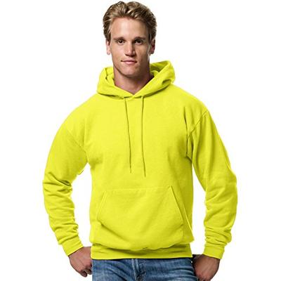 Hanes ComfortBlend EcoSmart Pullover Hoodie Sweatshirt Size XXL Safety Green