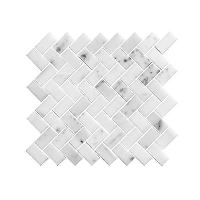 Legion Furniture MS-STONE11 Mosaic Mix With Stone Wall Tile, White/Gray
