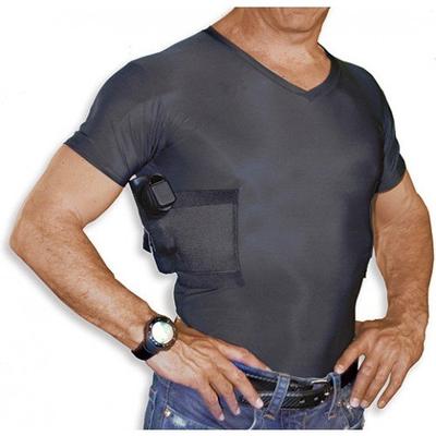 UnderTech Undercover Mens Concealment V-Neck Shirt - Black - Small