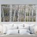 Wexford Home A Premium 'Hidden Birch' Painting Multi-Piece Image on Canvas in Gray/Green | 24 H x 48 W x 1.5 D in | Wayfair 19838-24243P