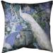 East Urban Home Peacock Throw Pillow Polyester in Blue | 18 H x 18 W x 1.5 D in | Wayfair 1B2DA555FFE84D43AB25E3EBF7579E7A