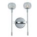 Allegri by Kalco Lighting Mae 1-Light Armed Sconce Glass/Metal in Gray | 15 H x 11 W x 5 D in | Wayfair 511622CH