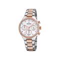 Festina Damen Chronograph Quarz Uhr mit Edelstahl Armband F20403/1