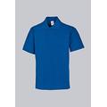 BP 1222-180-13-L Unisex-Poloshirt, 1/2 Ärmel, Polokragen mit Druckknopfband, Länge 70 cm, 200,00 g/m² Reine Baumwolle, Königsblau ,L