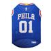 NBA Eastern Conference Mesh Jersey for Dogs, X-Small, Philadelphia 76ers, Multi-Color