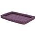 Quiet Time Couture Ashton Purple Pet Bed, 47.75" L X 28.75" W, Large, Purple / White