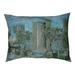 Tucker Murphy Pet™ Burk Entrance of a Restaurant in Asnieres Designer Pillow Fabric in Green | 7 H x 52 W x 42 D in | Wayfair