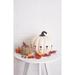 The Holiday Aisle® Sigmon Large Pumpkin w/ Leaves Lantern Ceramic | 7.5 H x 9 W x 9 D in | Wayfair 636A6897DF8746589F00CE3965695B8F