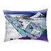 Tucker Murphy Pet™ Burkart Ushibori in Hitachi Province Indoor/Outdoor Dog Pillow/Classic Polyester in Pink/Blue | 14 H x 42.5 W x 14 D in | Wayfair