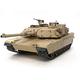 TAMIYA 56041 56041-1 US KPz M1A2 Abrams Full Option, Bausatz, Maßstab 1:16, Modellbau, RC Panzer, Aufbauanleitung, inkl. Motor, braun