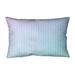 Latitude Run® Avicia Herringbone Indoor/Outdoor Lumbar Pillow Polyester/Polyfill blend in Pink/Green/Blue | 14 H x 20 W x 3 D in | Wayfair