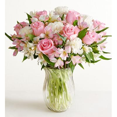 1-800-Flowers Flower Delivery Cherished Blooms Bouquet + Free Vase Double Bouquet W/ Free Clear Vase | Happiness Delivered To Their Door