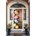 The Holiday Aisle® Happy Easter Eggs Door Mural Plastic in Brown | 36 H x 80 W x 1 D in | Wayfair B061EBF25D344BBF999DCD2613458637