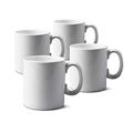 WM Bartleet & Sons 1750 TSET55 Traditional Set of 4 Porcelain Mugs/Cups (1pt/568ml) – White