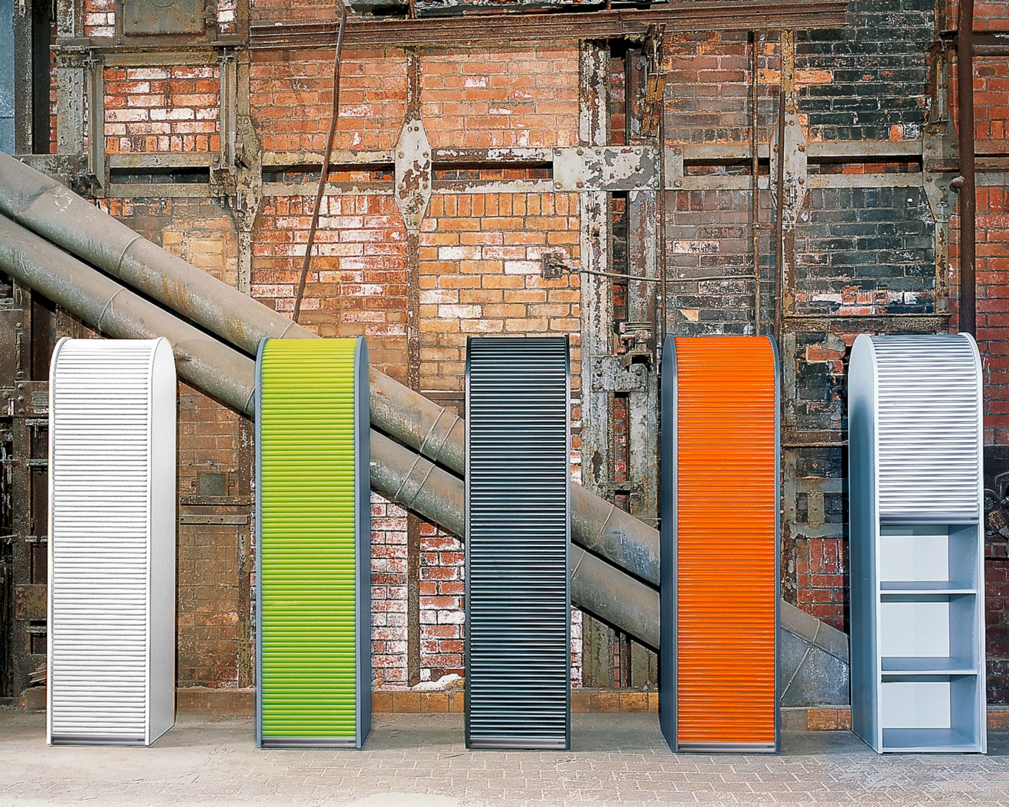 Klenk Dancer Schränke - Korpus mit Rollladen Aktenschrank Schwarz Image