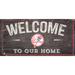 New York Yankees 6'' x 12'' Welcome to Our Home Sign