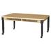 Wood Designs Two Seat Desk w/ Adjustable Legs 12"-17" Wood/Metal in Brown | 19 H x 48 W x 18 D in | Wayfair HPL1848DSKA1217C6