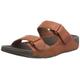 Fitflop Men's Gogh MOC Slide in Leather Open Toe Sandals, Brown (Dark Tan 277), 8 UK 42 EU