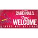 St. Louis Cardinals 8'' x 10.5'' Fans Welcome Sign